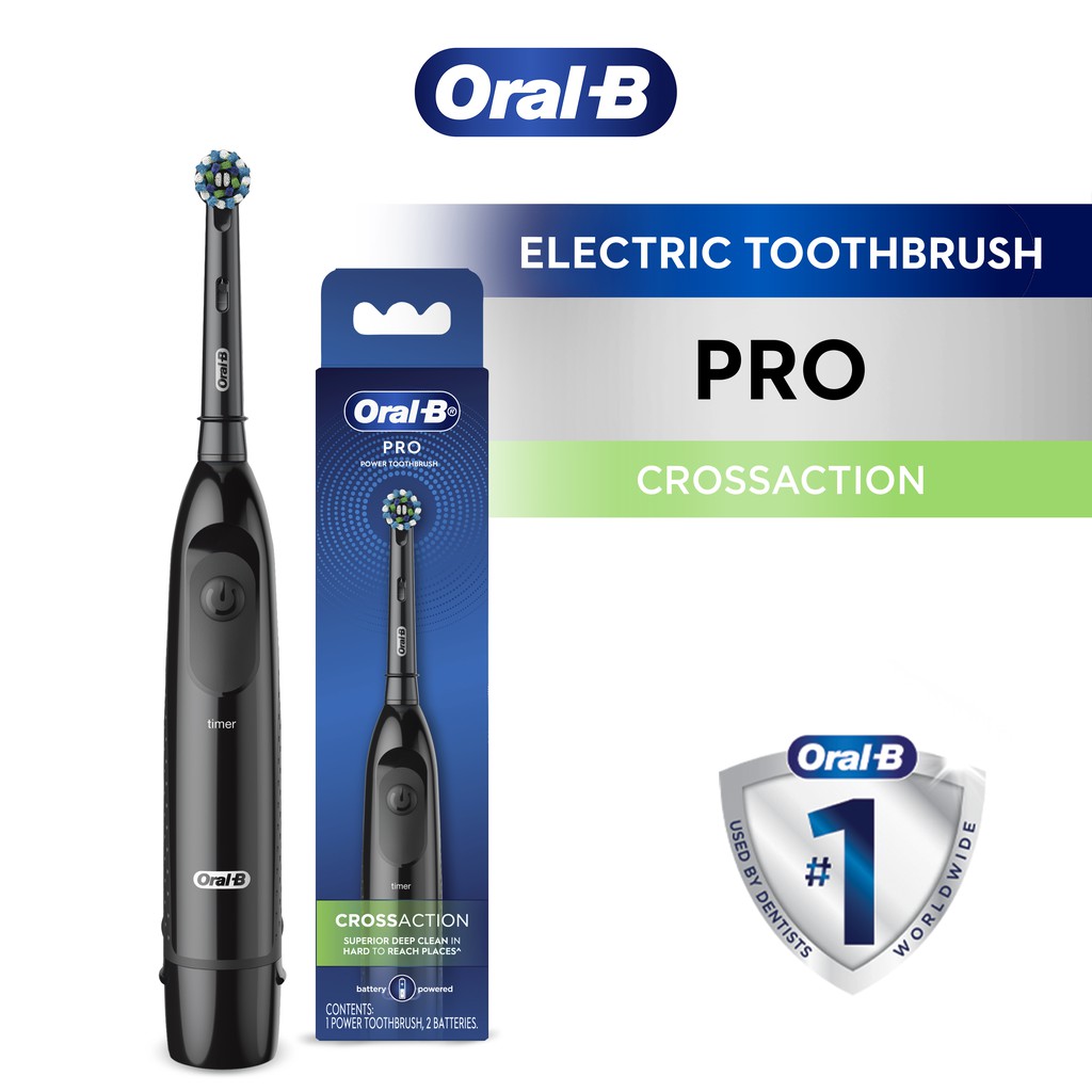 Oral-B Pro Crossaction Battery Electric Toothbrush 1 Count | Shopee ...