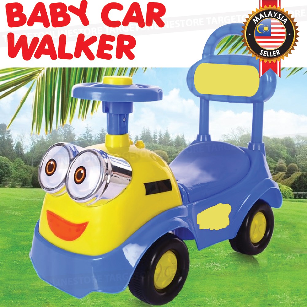 Baby Walker Toddler Children Kid Push Car Ride On Music Press Horn/Kereta Mainan Bayi