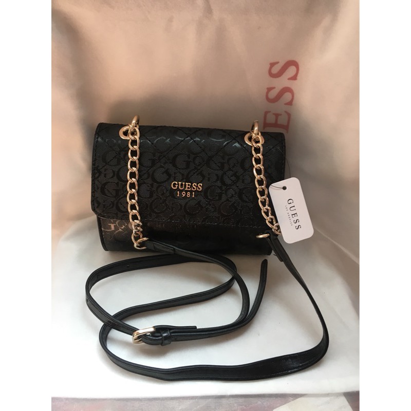 guess burgundy purse