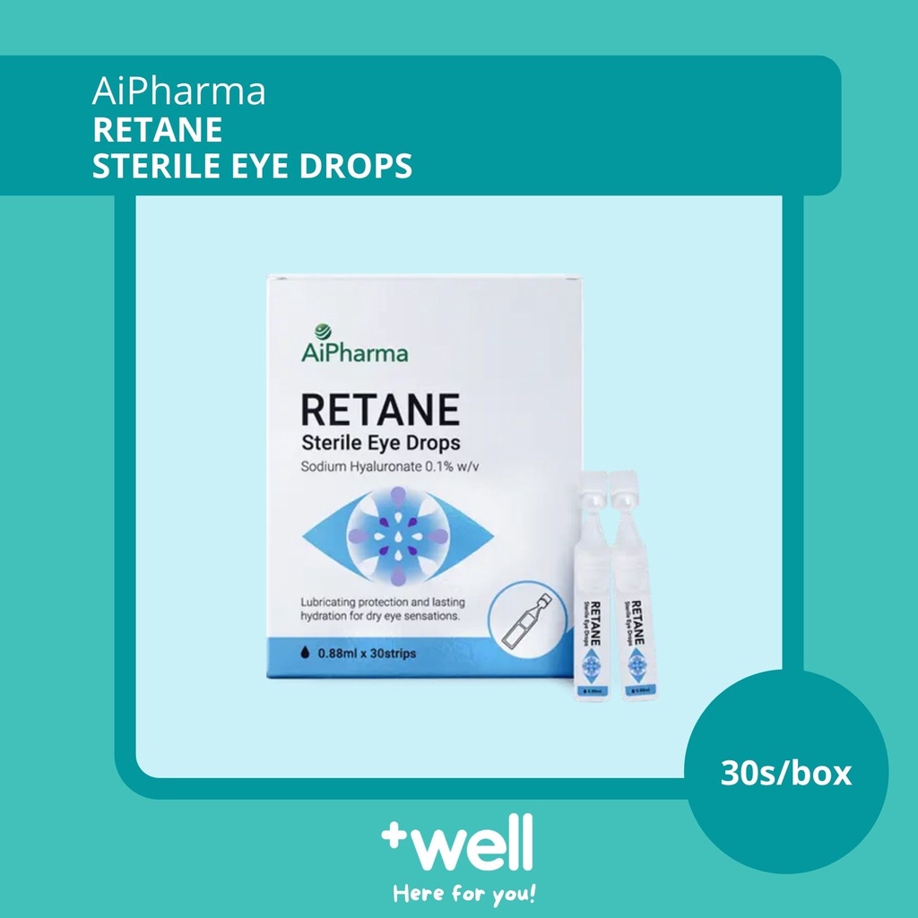 Aipharma Retane Sterile Eye Drops 30s (EXP 7/2025) with FREE GIFTSfor