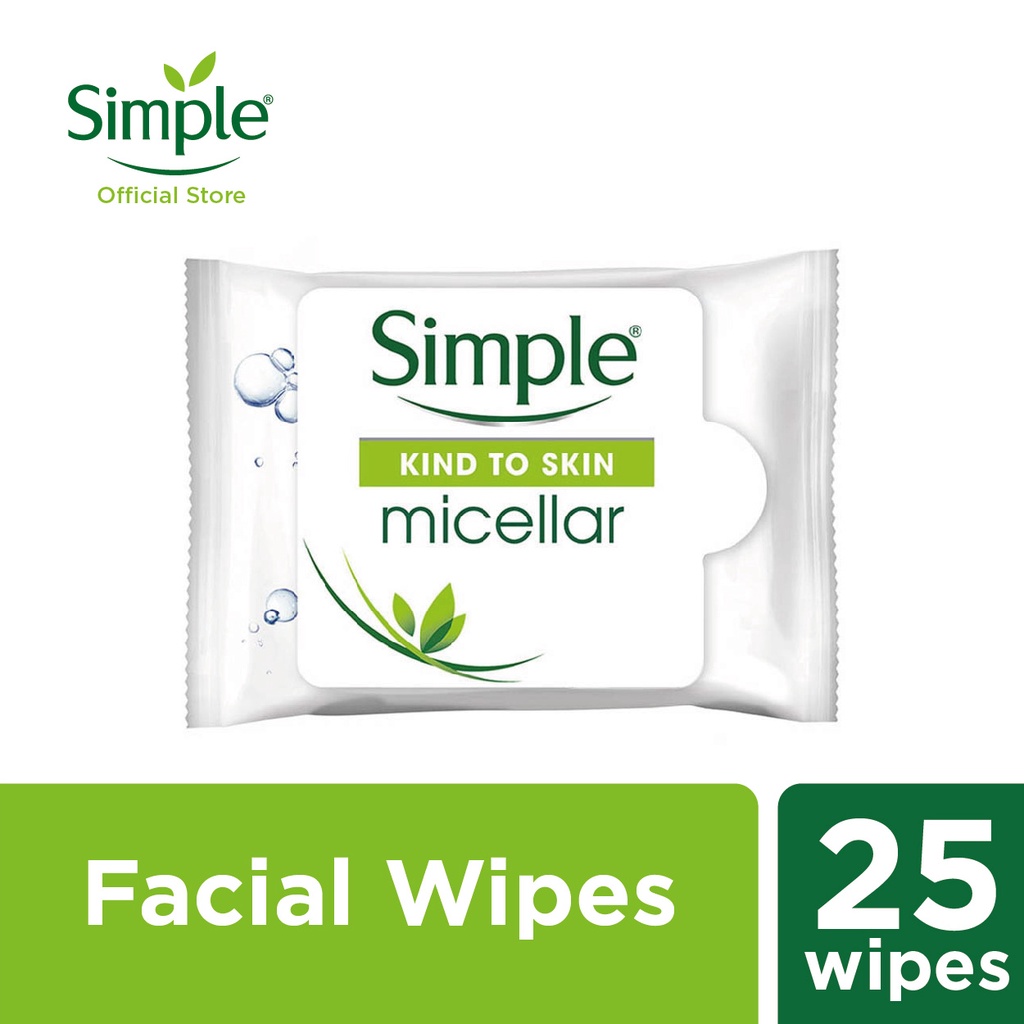 Simple Micellar Cleansing Wipes 25's (Exp 14th Oct 2022) Shopee Malaysia