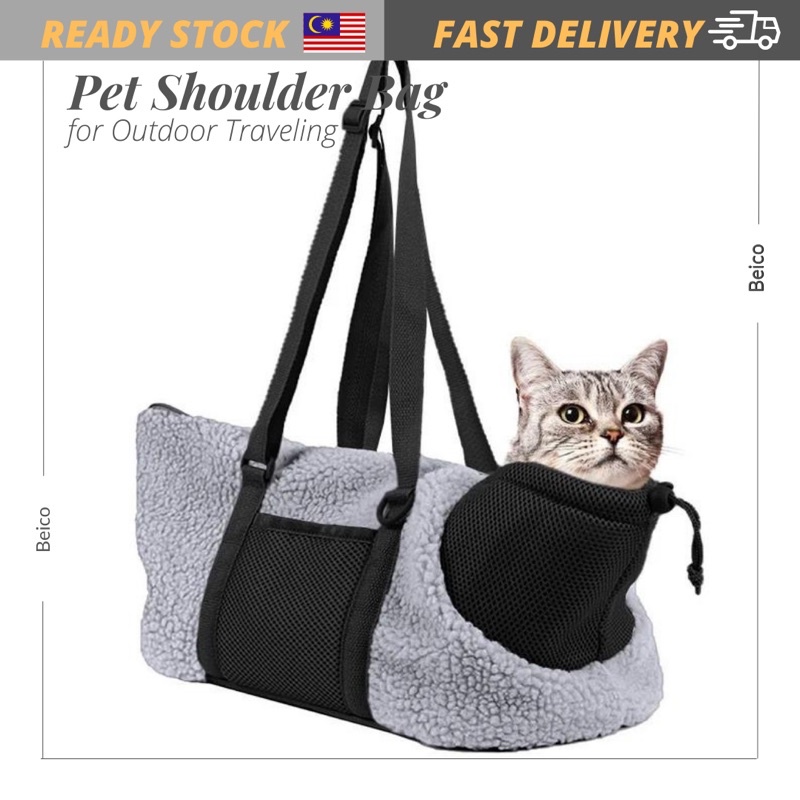 Pet Dog Carrier Bag Portable Single Sling Shoulder Bag Breathable Dog