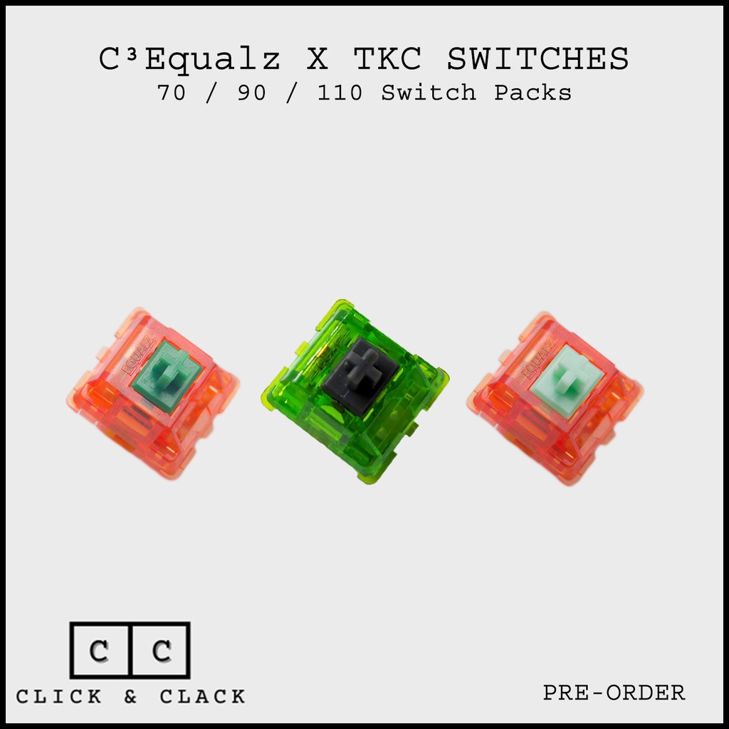 C³Equalz X TKC Tangerine Switch Kiwi Switch for Mechanical Keyboard (70