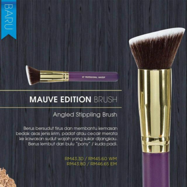 MAUVE EDITION (ANGLE STIPPLING BRUSH) Shopee Malaysia