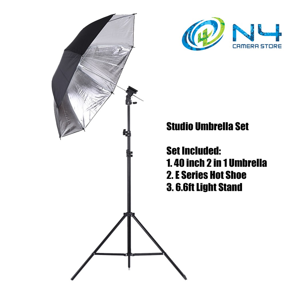Professional Studio Umbrella Flash Light Set Speedlite Umbrella Set for