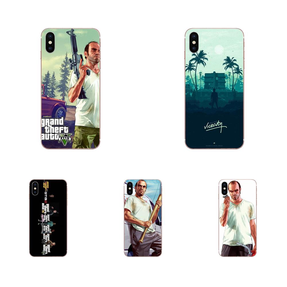 Grand Theft Auto Gta Mobile Cases For Samsung Galaxy A10 A20 A20e A3 A40 A5 A50 A7 J3 J5 J6 J7 2016 2017 2018