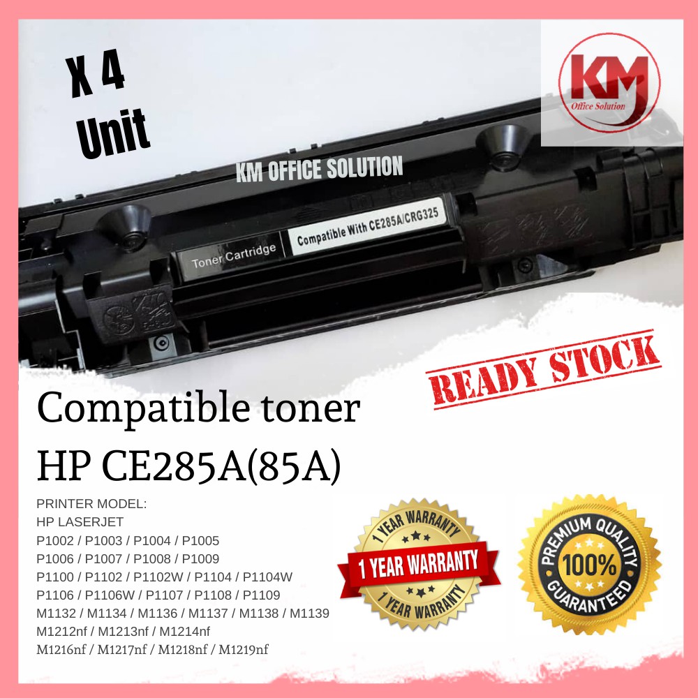 4x Compatible Toner HP CE285A 85a CB435A 35a Canon 325 ...