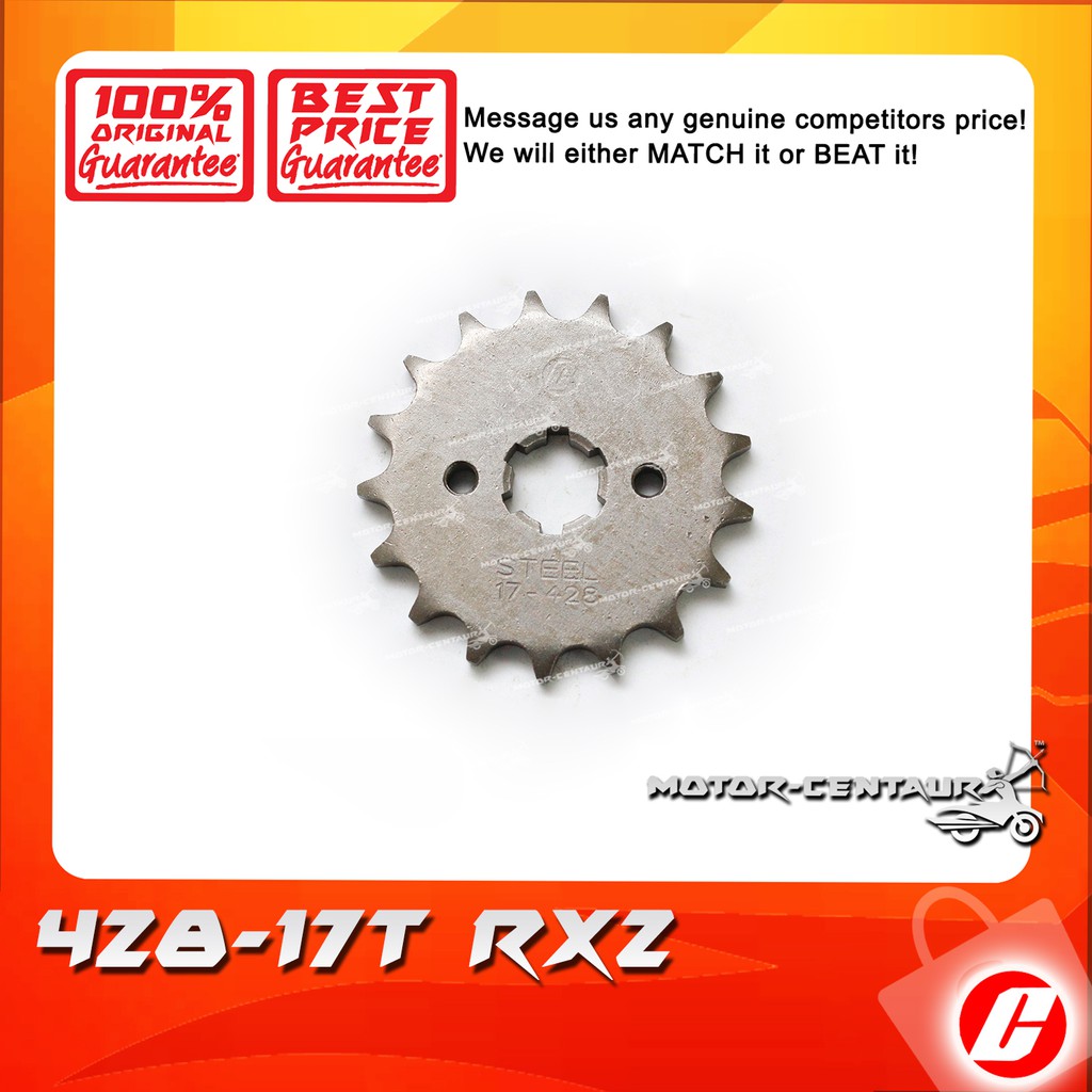 GEGANCU DEPAN CHEANG FRONT SPROCKET FOR YAMAHA RXZ Y15 GEGANCU DEPAN CHEANG FRONT SPROCKET FOR YAMAHA RXZ Y15