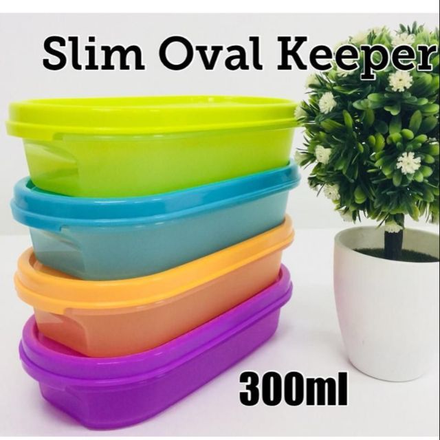 Tupperware Slim Oval Keeper (1) 300ml