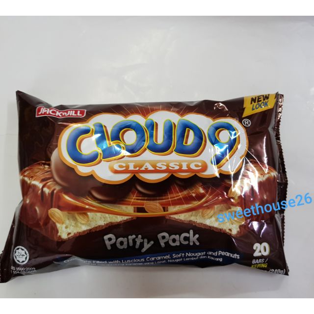 Cloud 9 Classic Chocolate Party Pack 20pcs 12g 240g Fruit Nut 12pcs