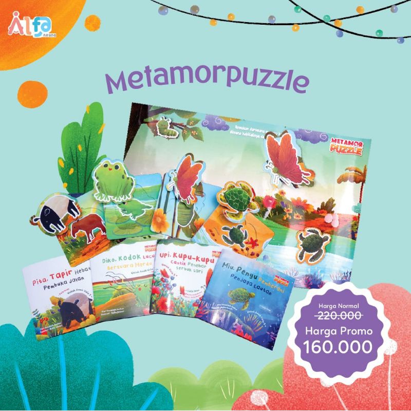 Ready Metamor Puzzle Life Cycle Animal Cycle Book Shopee Malaysia