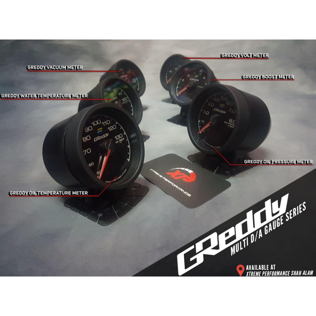 ORIGINAL READY STOCK GREDDY WATER TEMPERATURE MULTI DA GAUGE THAILAND 7 ...