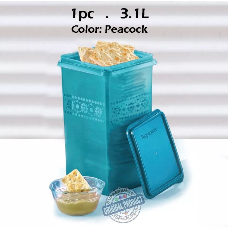 💥Ready Stock -New Colour💥Tupperware Mosaic keeper 3.1L - 1Pcs or 2Pcs (New Blue)