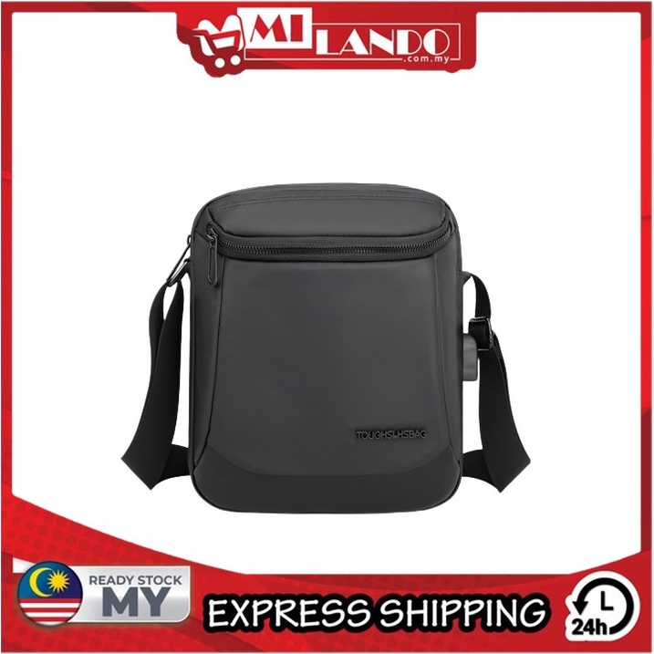 MILANDO Men Nylon Shoulder Bag Business Casual Sling Crossbody Bag Beg Silang Lelaki (Type 29)