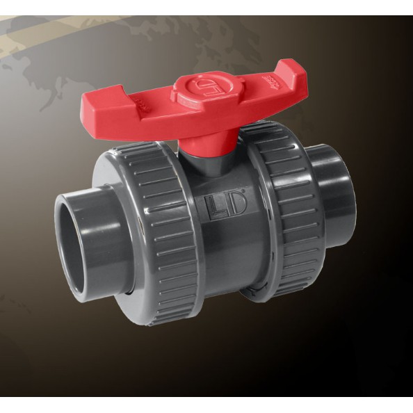 pvc double union ball valve