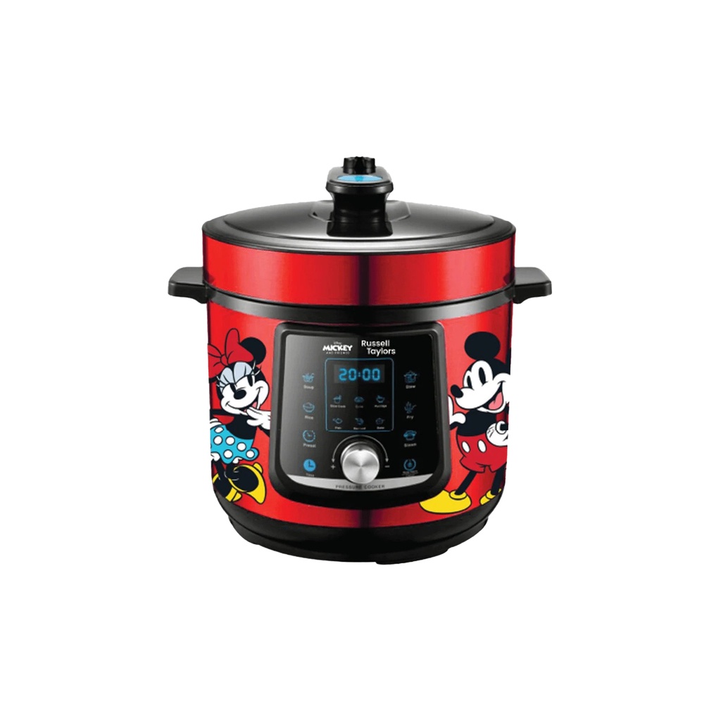 Disney Mickey & Friends Russell Taylors Special Edition 6 Litre Pressure Cooker : Rice Cooker with Stainless Steel Pot