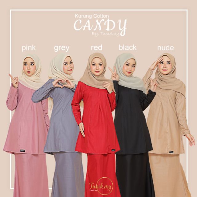 Kurung Cotton Candy by Tunik  my  Shopee  Malaysia