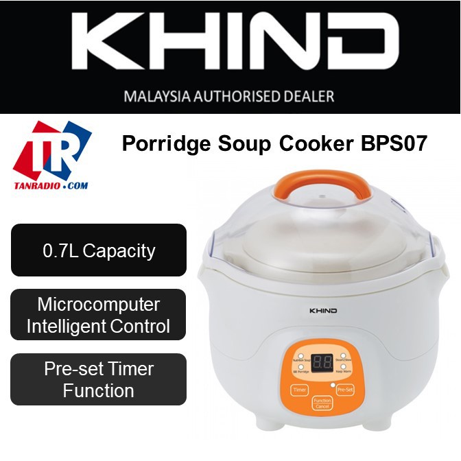 kitchenaid Khind High Quality Food Grade Sirim Ceramic Inner Cooker -White (0.7 L)