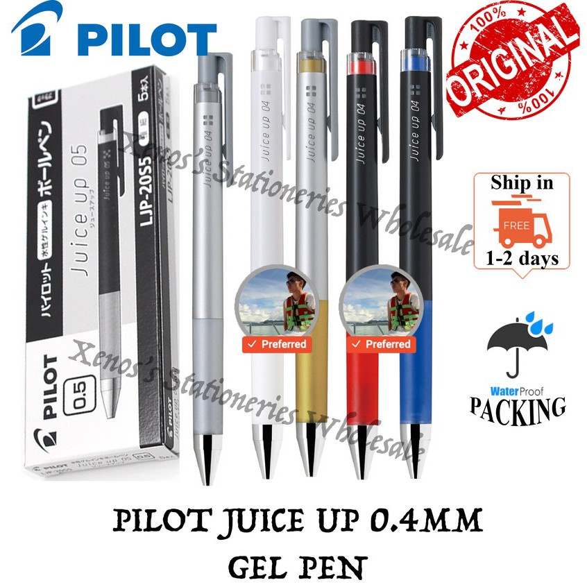 Pilot Juice Up Gel Pen 0.4mm (BLUE/BLACK/RED/SILVER/GOLD/WHITE/ BLUE ...