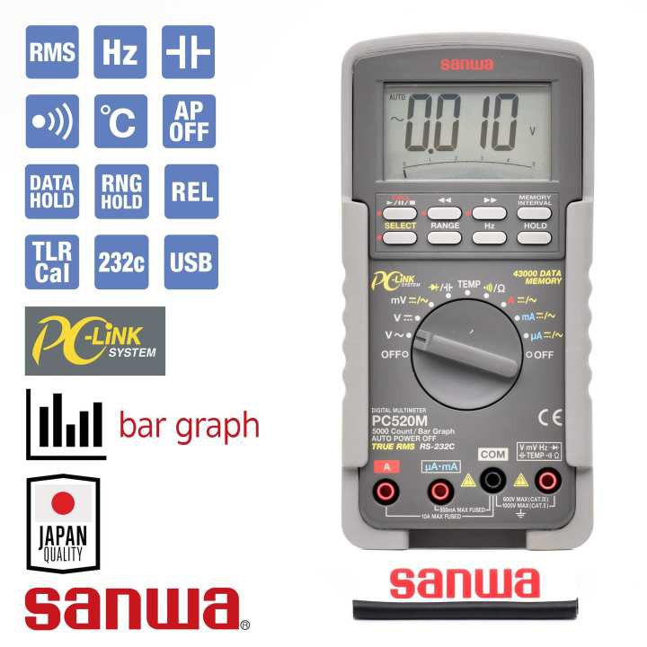 SANWA PC520M Digital Multimeter Shopee Malaysia