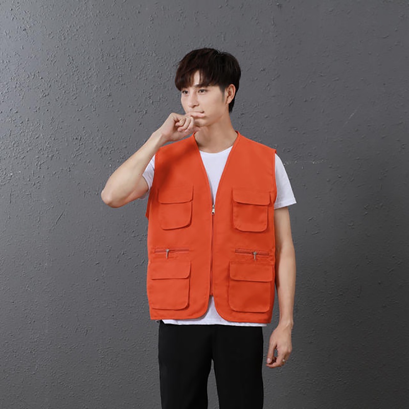 [Oren Sport]-Vt03 / Recreational Fishing Vest / Rompi Pancing-Orange / Light Gray / Black / Red / Yellow / Green / Royal