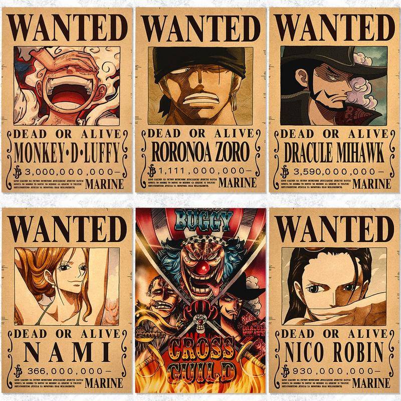 One Piece Integrated poster size 28.5x42 cm (A3 paper) New integrated poster straw hat pirate crew Luffy Chopper Soro Nami Upp Sanji Jinbe Frankie Brooke Robin