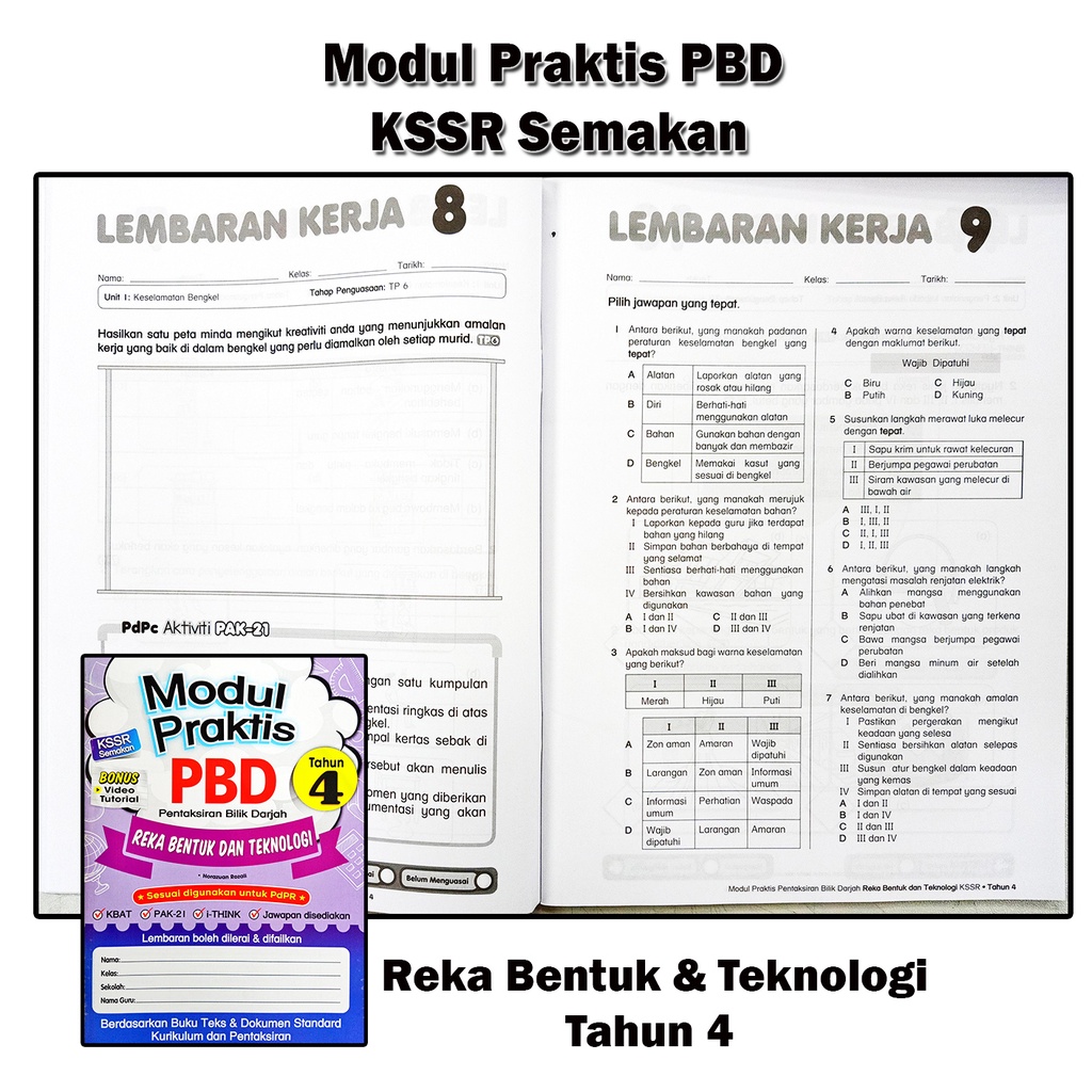 Buy Buku Latihan  Modul Praktis PBD Tahun 4 / 5 / 6 Edisi 2022