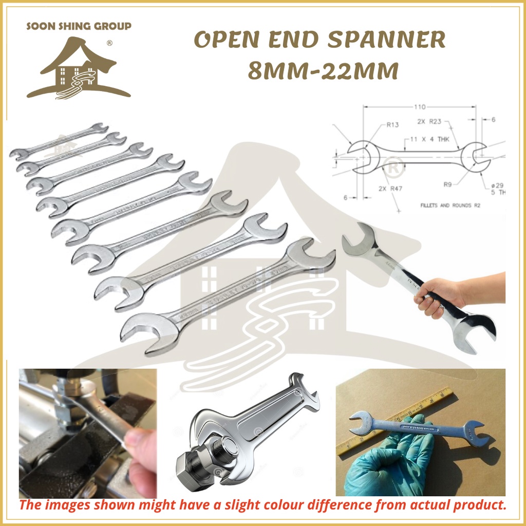 OPEN ENDED WRENCH SOCKET SPANNER NUT DRIVER / SPANNER SCOKET TERBUKA