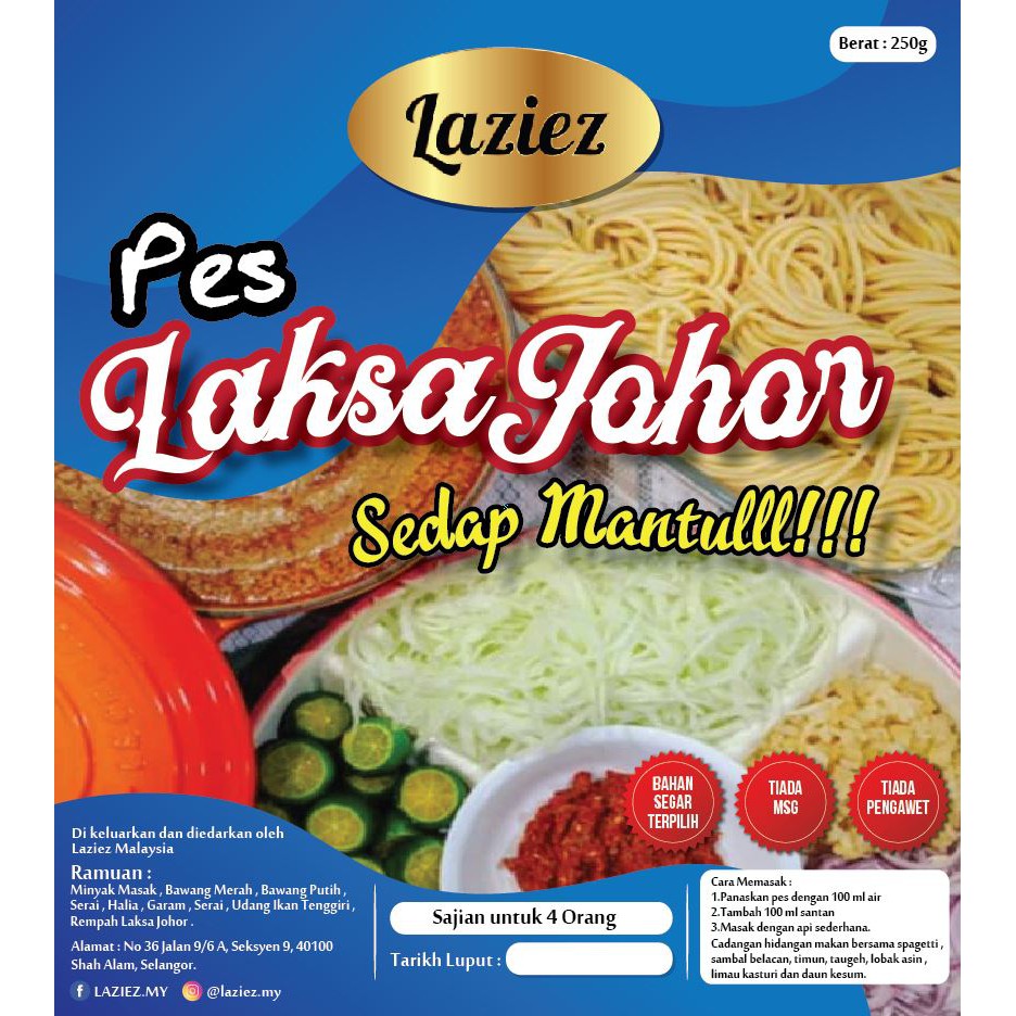 Resepi laksa johor ikan tenggiri