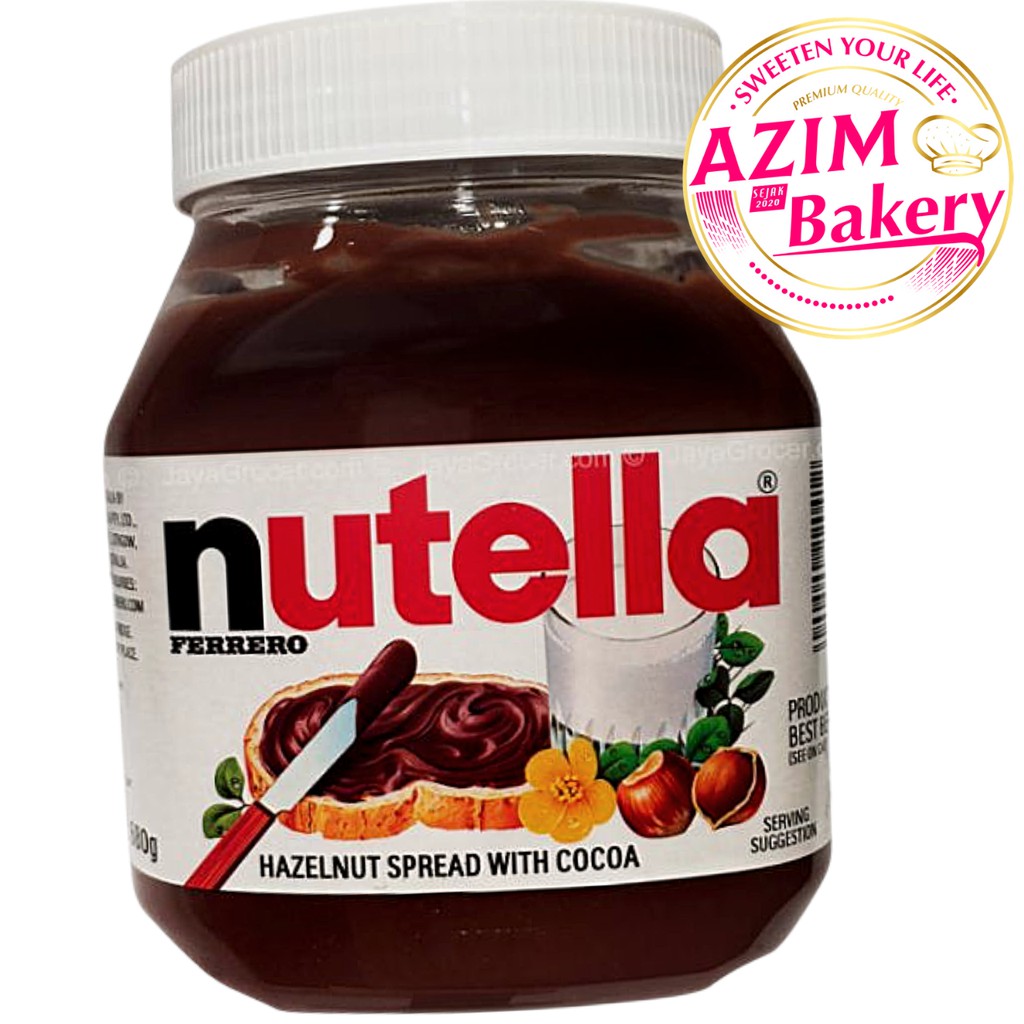 Ferrero Nutella Hazelnut Spread With Cocoa 680g (Halal) by Azim Bakery