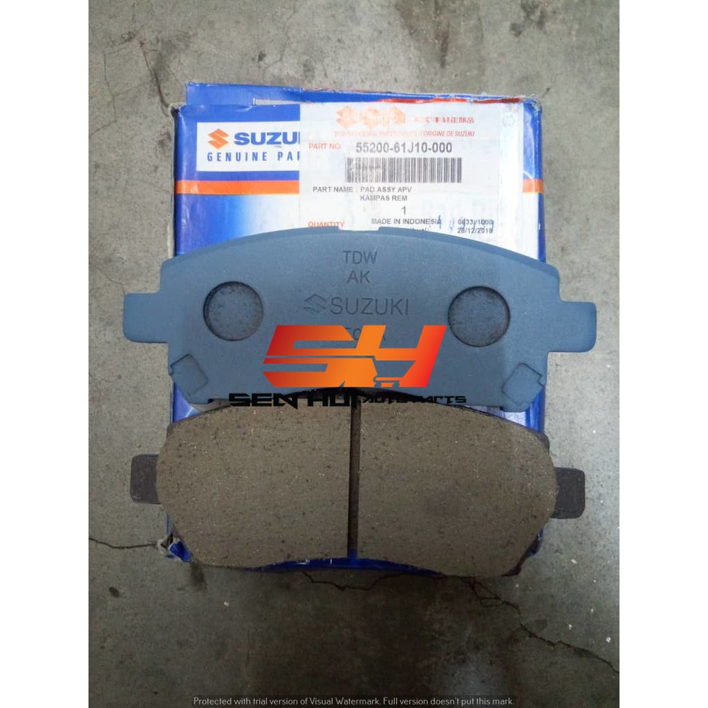 SUZUKI APV Front Brake Pad 5520061J10000 Genuine Part Shopee Malaysia