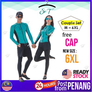  26  PENANG  READY STOCK  Plus Size Couple Swimming  