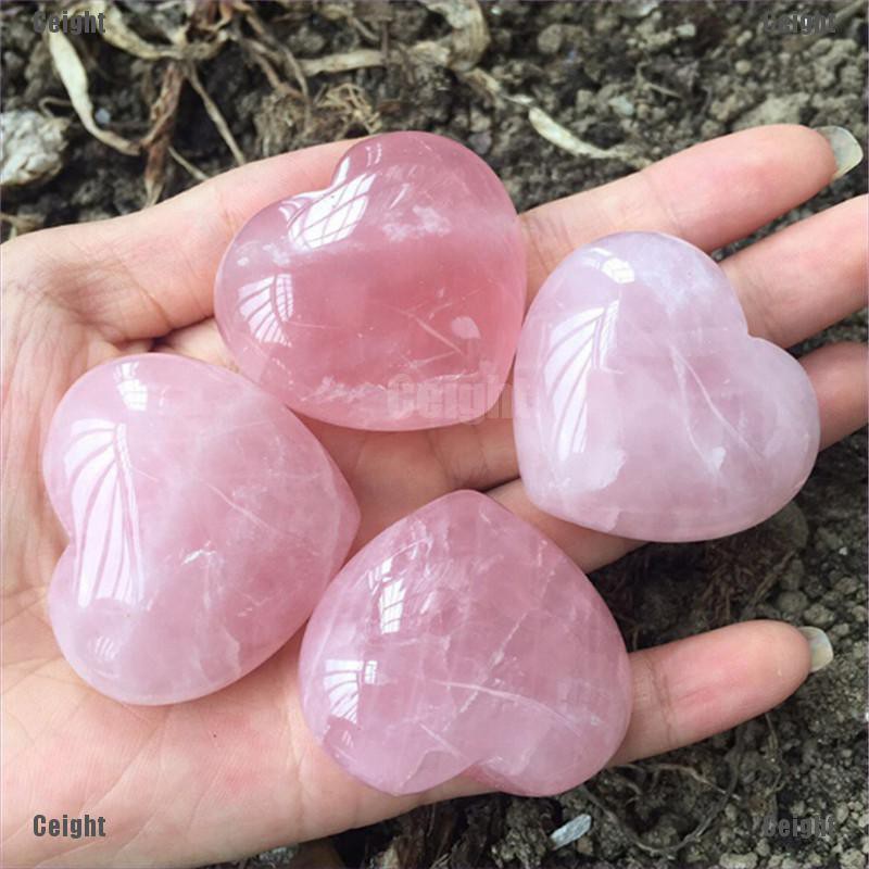 heart shaped healing crystals