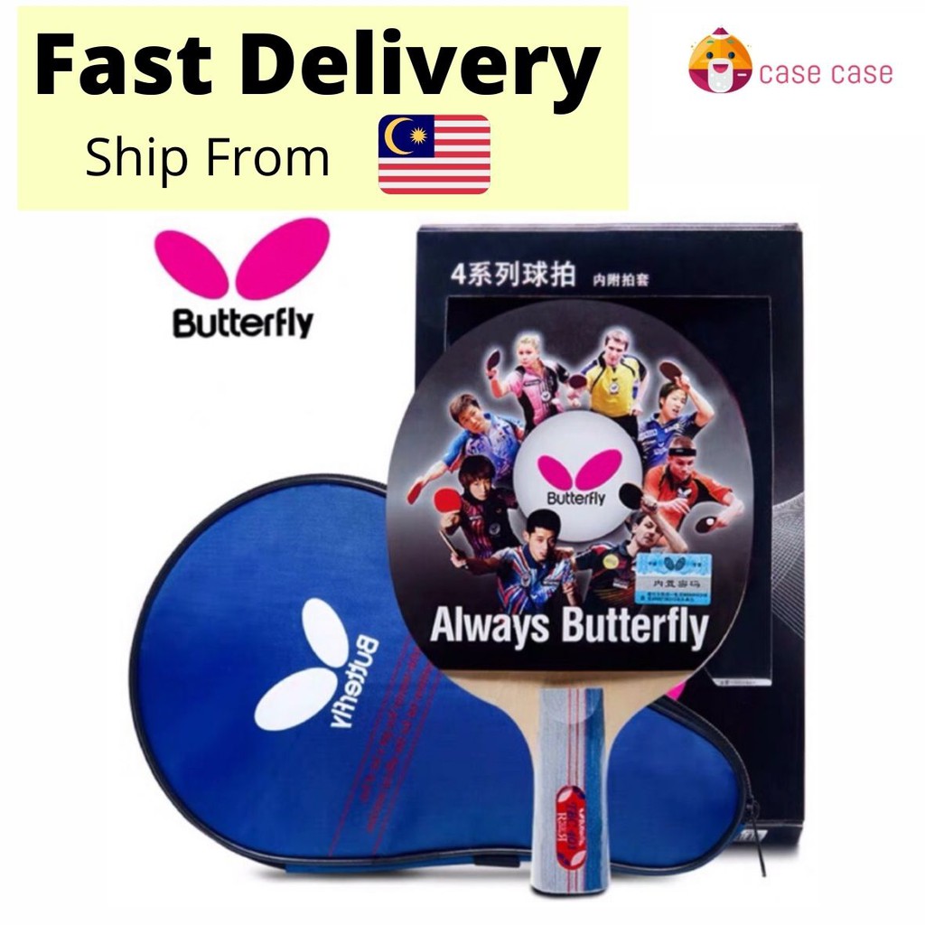 Butterfly TBC 401 Ping Pong Bat Complete set with rubber Shopee Malaysia