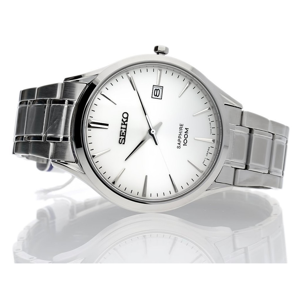Seiko Men's Classic Sapphire Glass Stainless Steel Quartz Watch SGEG93P1 |  Shopee Malaysia