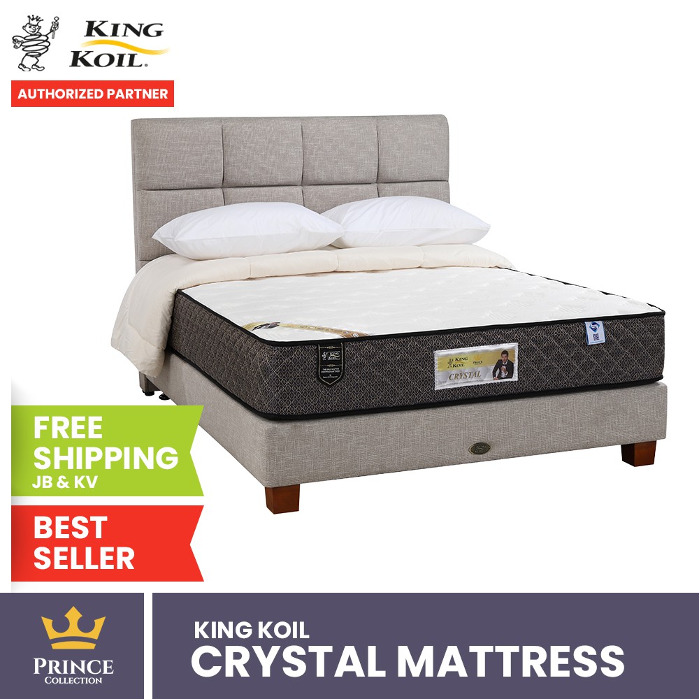 King Koil CRYSTAL Mattress & Full Bed Set (10 inch), Tilam Size (King, Queen, Super Single