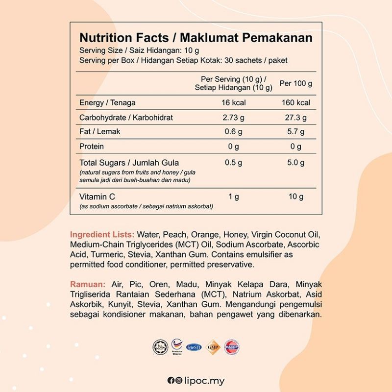 Liposamal C 30sachet Shopee Malaysia