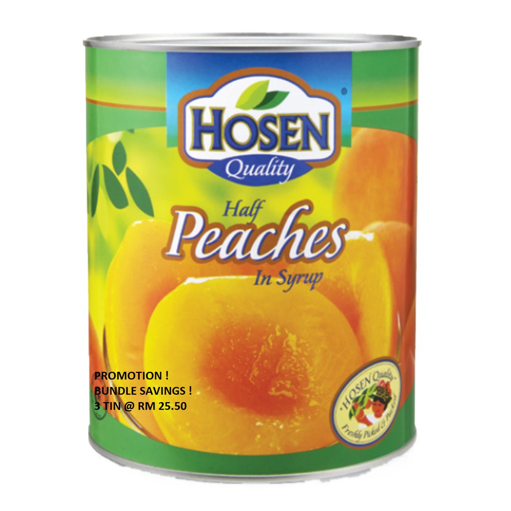 Bundle Savings Hosen Peach Half In Syrup 825g X 3 Tin Shopee Malaysia
