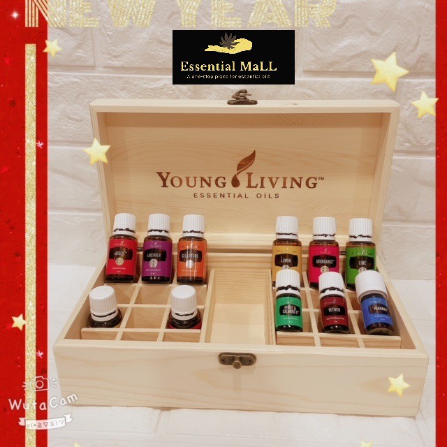 Young Livings Oil Wooden Box / Essential Oil Storage Box 15ml / Display Rack for Essential Oil