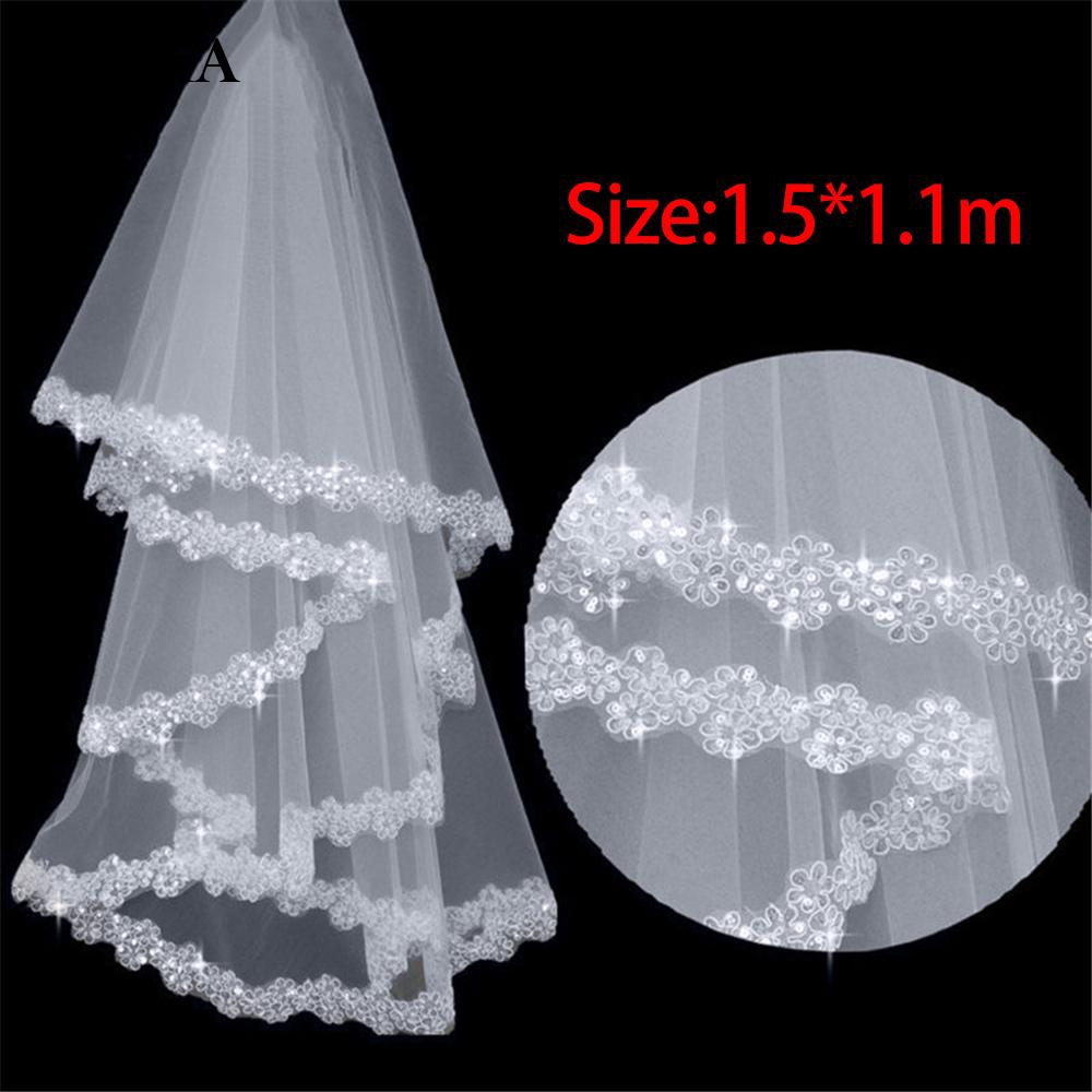 Wedding Accessories Short Veil For Women Elegant Bridal Veils White Lovely Shopee Malaysia