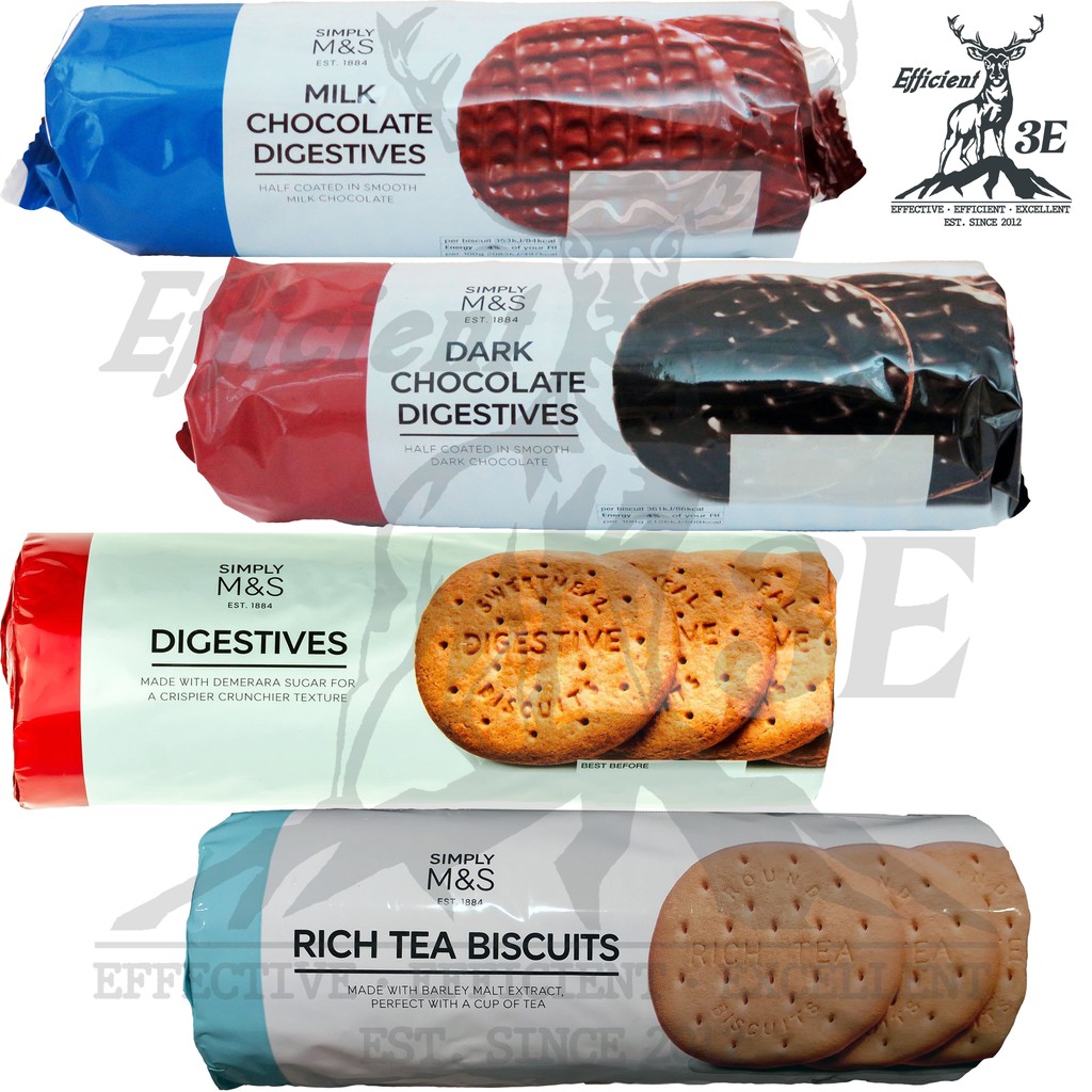 Marks & Spencer 🌟Milk / Dark Chocolate Digestives Biscuits (HALAL) 🌟HOT