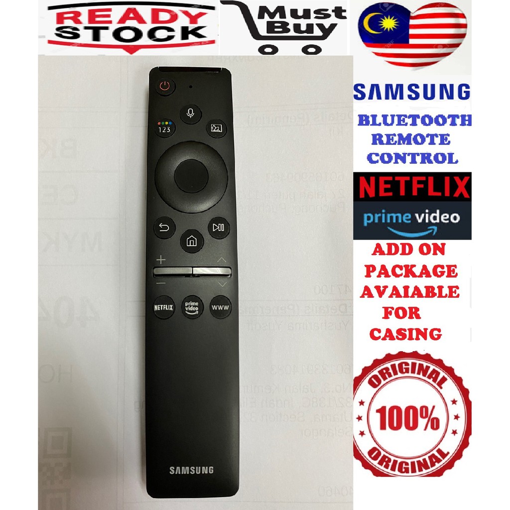 Samsung Remote Control Led Smart Tv Original Bluetooth Qled Model 19 Tu8000 Tu8500 Shopee Malaysia