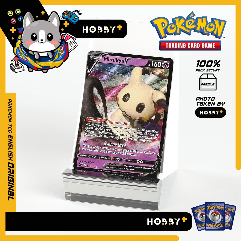 Pokemon Tcg Ptcg Mimikyu V Ultra Rare English Trading Cards Hobby Plus Shopee