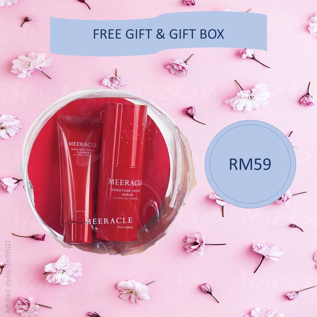 MEERACLE Skincare Trial Set Serum & Cleanser Advanced Formula (Travel Pack)