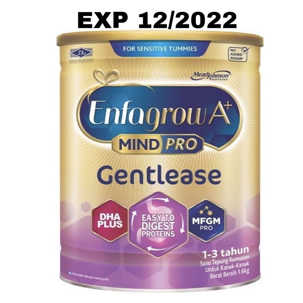 Enfagrow A+ Mindpro Gentlease 1-3 years 1.6kg (MINOR/MAJOR/NO DENTED) EXP 03/2023