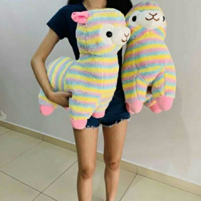 giant rainbow llama stuffed animal