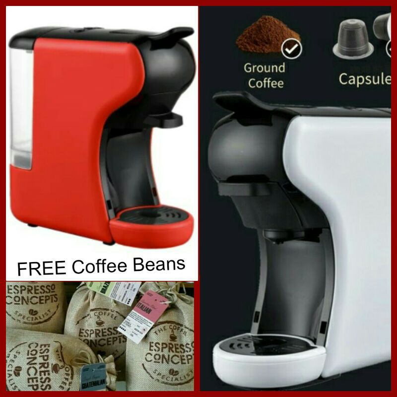 Espresso Coffee Machine * FREE Beans & Coffee Tamper cum Spoon* Certified By SIRIM