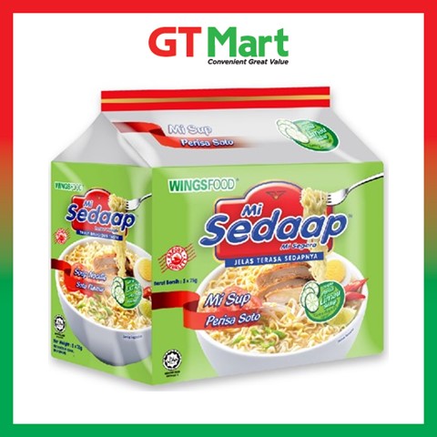 Mi Sedaap Soto Flavour Instant Noodles 5 X 75g Shopee Malaysia