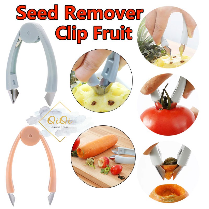 Pineapple Eye Peeler Stainless Steel Cutter Practical Seed Remover Clip Fruit Vegetable Carrot Tomato Tweezers 果蔬去蒂器 Shopee Malaysia