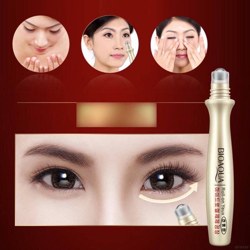 BIOAQUA ROLL Eye Cream urut rawatan mata Hilangkan bengkak mata mata